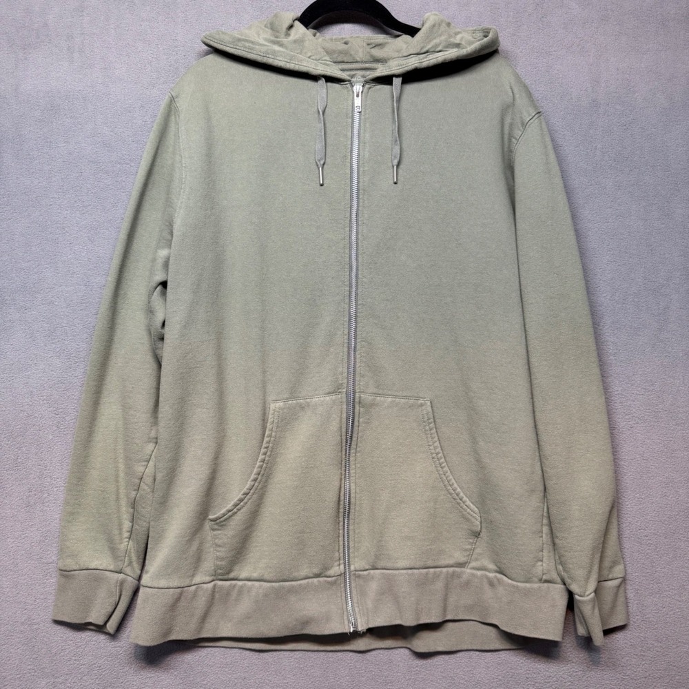 Fresh Clean‎ Threads Full Zip Hoodie Sweatshirt XL Sage Green Casual Comfort